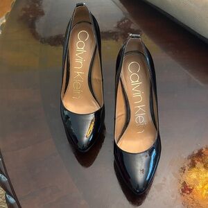 Calvin Klein Black Patent Heels